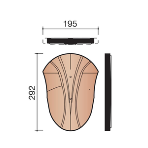 ECUSSON OPALYS RUSTIQUE Ref 1040 (Fronton pour faitiére 1000 Seltz)